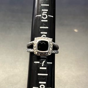 David Yurman Albion Petite Black Onyx Ring